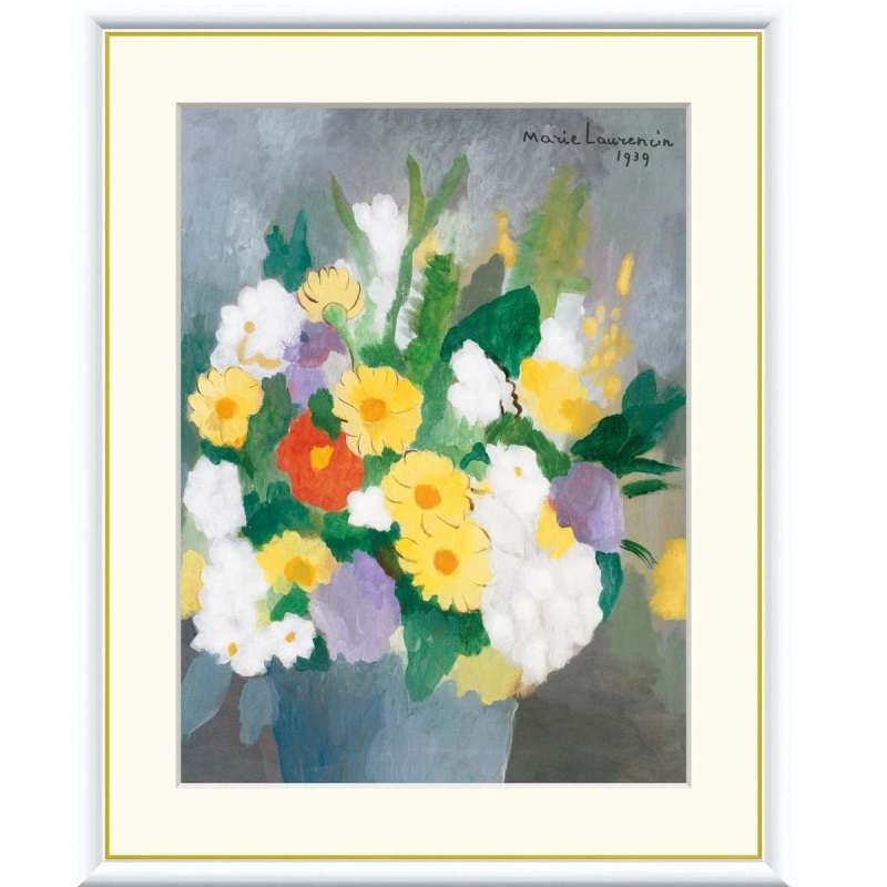 額絵 ローランサン 花束 f8・f6・f4サイズ 世界の名画シリーズ Laurencin gk-a5-j1180（p41） （J1-180） （代引き不可） 洋画 インテリア