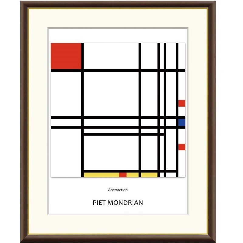 額絵 モンドリアン 抽象化 f8・f6・f4サイズ 世界の名画シリーズ Mondrian gk-a5-j1190（p43） （J1-190） （代引き不可） 洋画 インテリア 6,080円