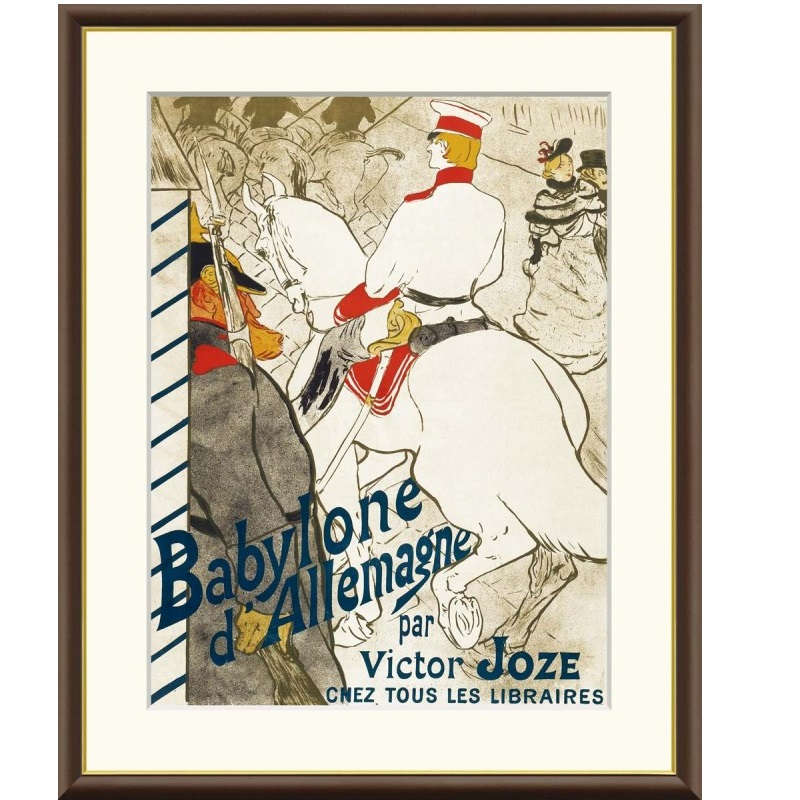 額絵 ロートレック ドイツのバビロン f8・f6・f4サイズ 世界の名画シリーズ Toulouse-Lautrec gk-a5-j1207（p47） （J1-207） （代引き不可） 洋画 インテリア