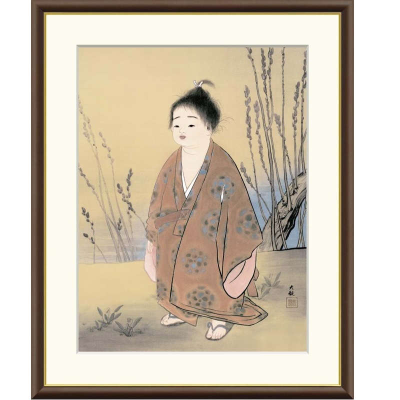 日本画　横22㎝、縦28.５㎝ 日本画 横22㎝、縦28.5㎝ Canvas Print Kyoto, Japan Narrow