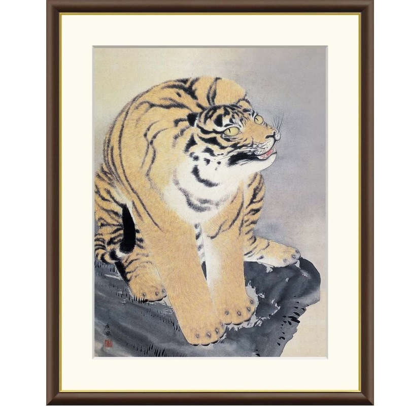 油絵　「虎」サイズ:F6 gk-a5-j2092.jpg