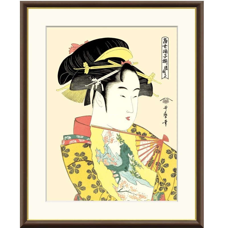 楽天市場】喜多川歌麿 寛政の三美人 【F8/F6/F4サイズ】（紐