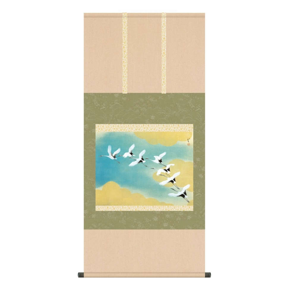 掛軸 名画 模写複製画 川端龍子 虹の如く (KZ2G9-072) 尺五 桐箱畳紙収納 (代引不可)｜社人形会館店 15,923円