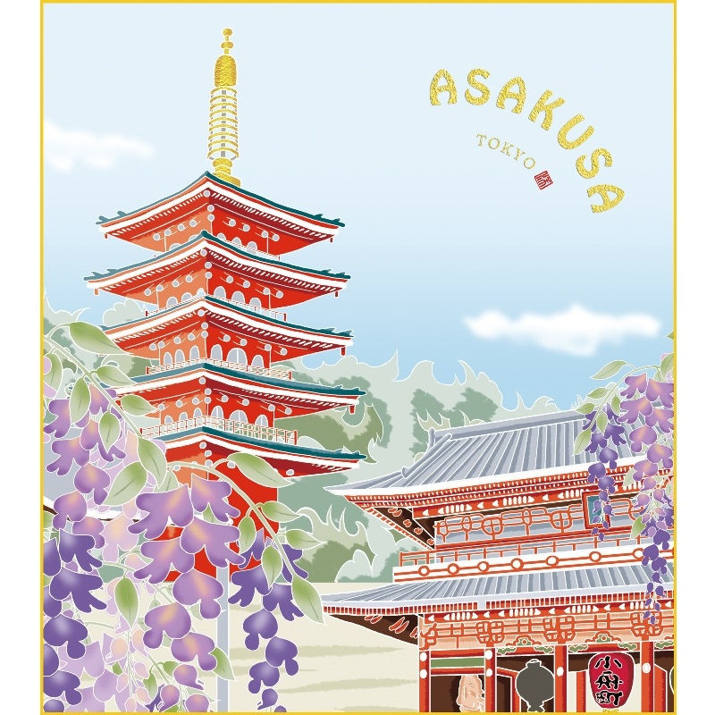 【浅草寺】　絵　色紙　額　額縁 Amazon.co.jp: 浅草寺 絵 色紙 額 額縁 : 文房具・オフィス用品