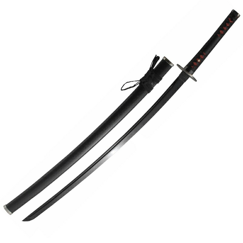 楽天市場】日本製模造刀 炭鬼丸 赤×黒柄 黒刀 : 日本AED救急組合