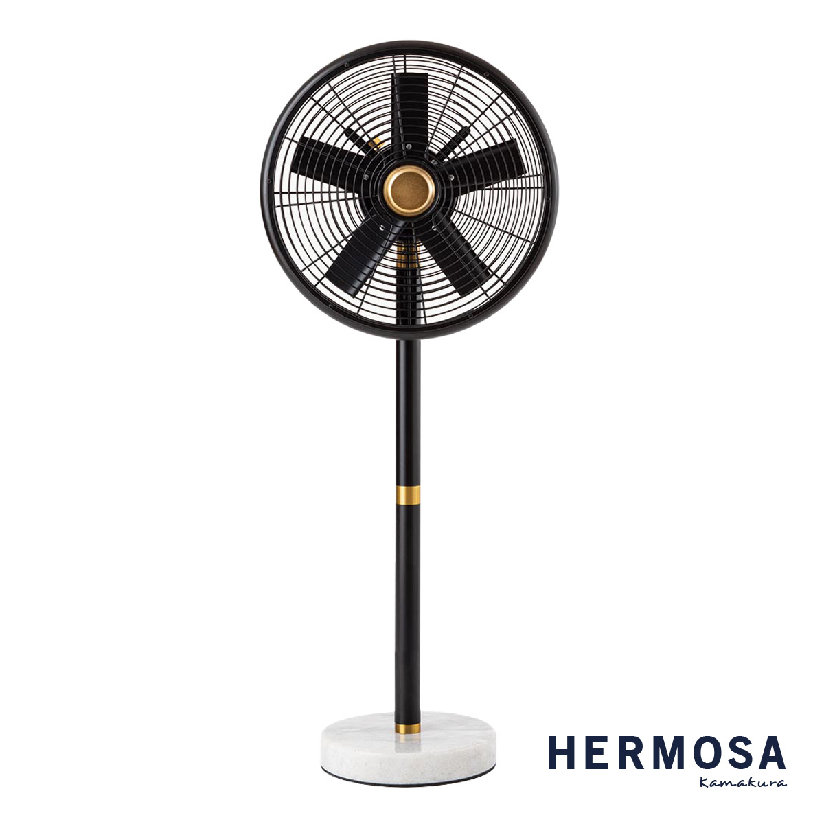 MARBLE FAN マーブルファン ブラック BLACK / 扇風機 / サーキュレーター / DCモーター / フロアファン / テーブルファン / アメリカ / ヴィンテージ / 空調家電 / 無段階風量調節 / 新生活 / 引っ越し / HEROMSA / ハモサ【沖縄・離島 お届け不可】｜ＹＡＳＯＲＡ