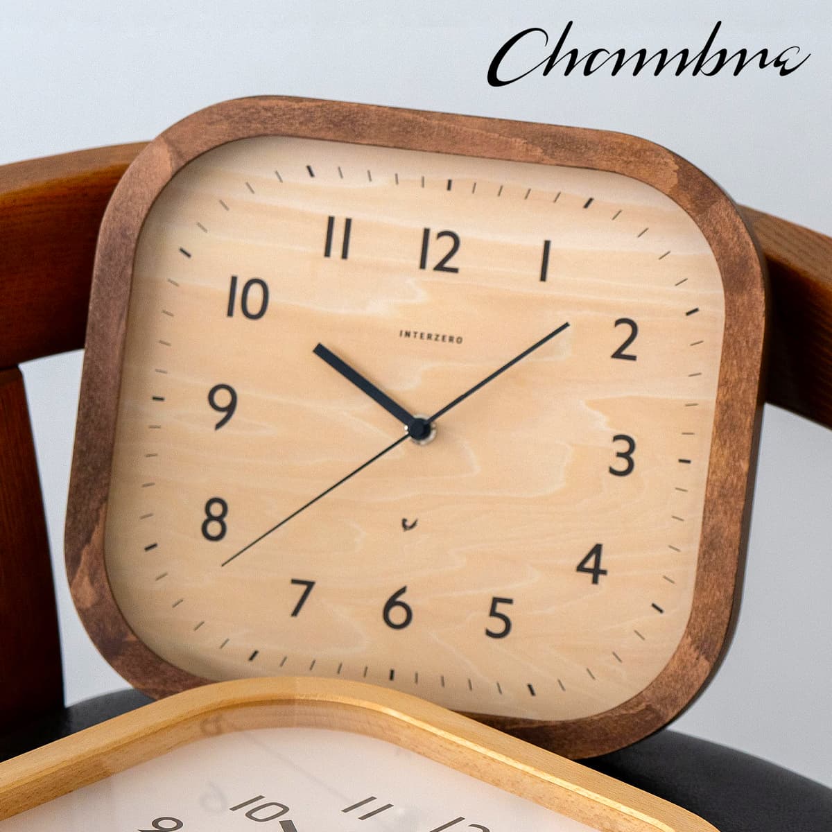 Calme CLOCK VINTAGE STYLE 壁掛け時計 / ナチュラル / シンプル / 静音 / アンティーク / レトロ / モダン / アナログ / クラシック / 無垢材 / 木製 / ギフト / 日本製 / シャンブル【沖縄・離島 お届け不可】｜ＹＡＳＯＲＡ