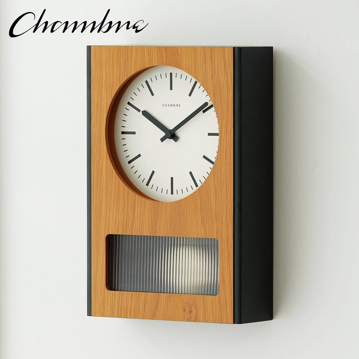 振り子時計 PACIFIC PENDULUM CLOCK 【OAK】 壁掛け時計 / 振り子時計 / シンプル / ビンテージ / モダン / スタイリッシュ / 静音 / おしゃれ / 無垢材 / 木製 / ギフト / 日本製 / シャンブル【沖縄・離島 お届け不可】｜ＹＡＳＯＲＡ