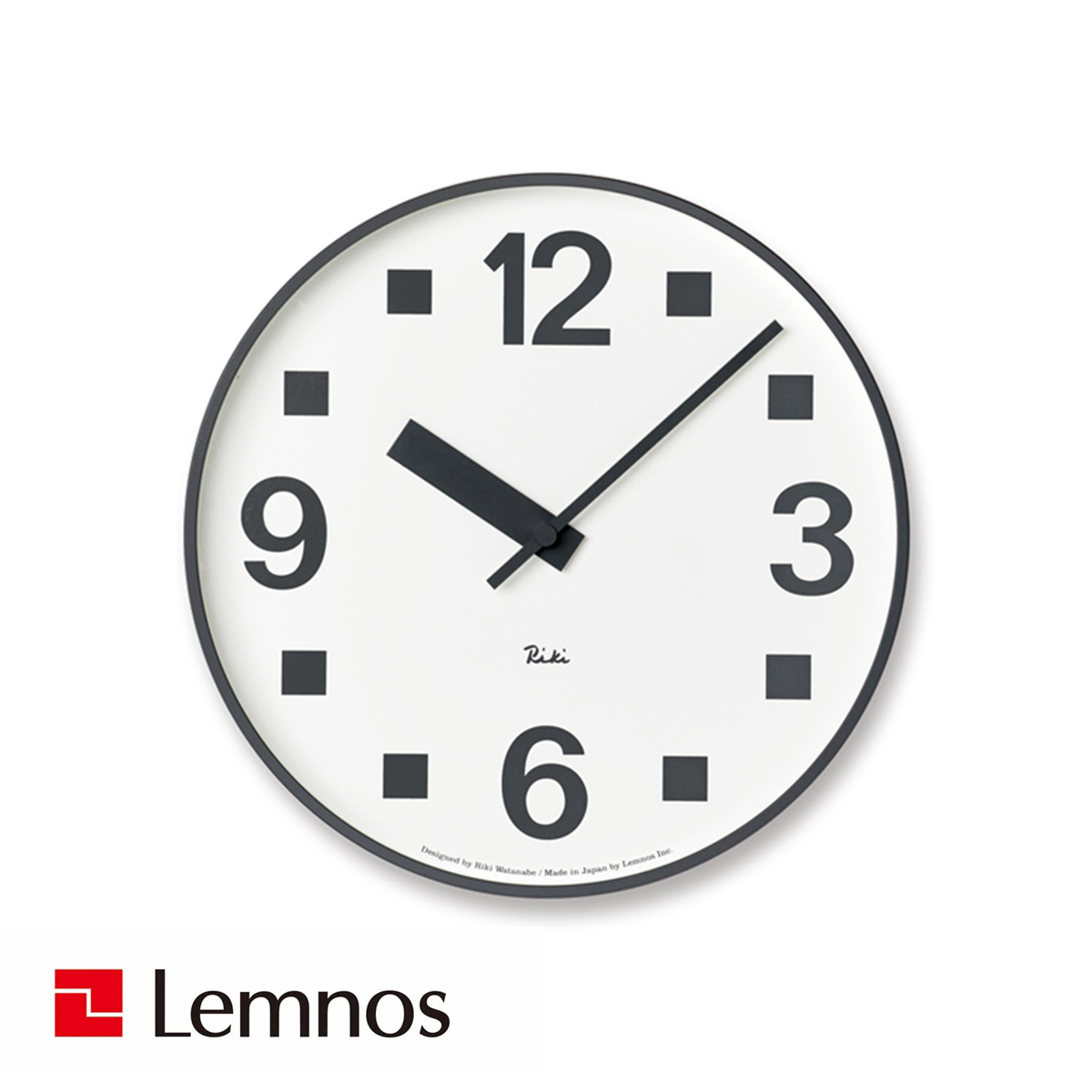 RIKI PUBLIC CLOCK リキ パブリック クロック WR17-07 / 壁掛け時計 / 日本製 / Lemnos / レムノス / タカタレムノス / TAKATA Lemnos / 渡辺 力 / RIKI WATANABE / アルミ / ウォールクロック / モダン / シンプル 【沖縄・離島 お届け不可】｜ＹＡＳＯＲＡ