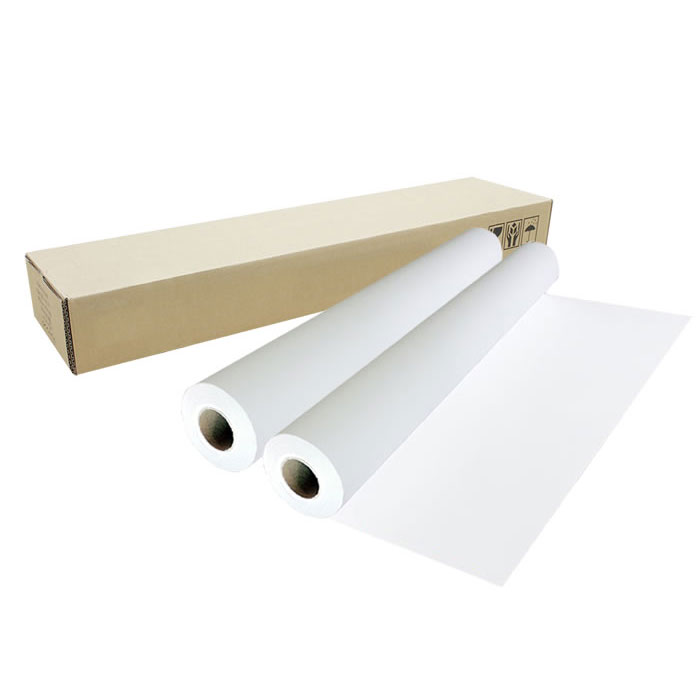 【2本セット】インクジェットロール紙 薄手マットコート紙 幅1067mm(42インチ)×長さ45m 厚0.13mm プロッター用紙 大判ロール紙 大判インクジェット用紙 大判プリンター 大判印刷 ポスター印刷【沖縄・離島 お届け不可】|YASORA
