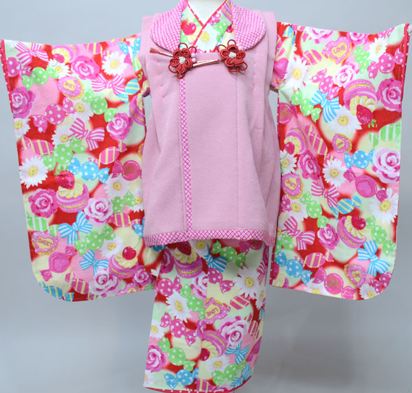 3歳★松田聖子★ピンクリボン被布セット 七五三レンタル｜三歳｜松田聖子さん プロデュース｜ホワイト