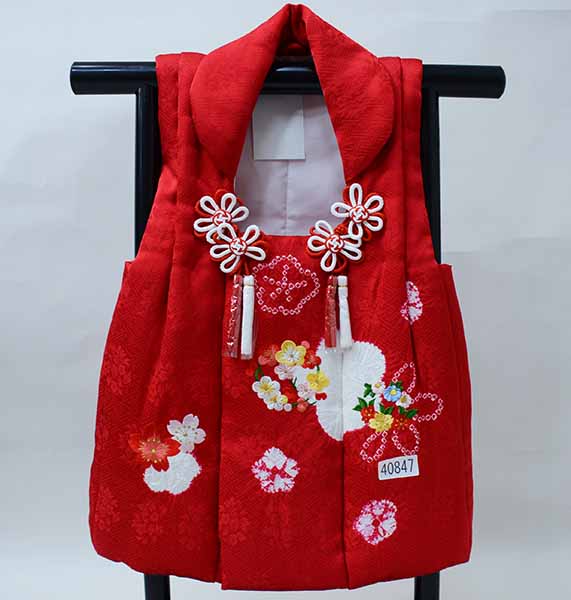 楽天市場】七五三 三歳 女児 被布コート 単品 正絹 総絞り 柄刺繍 陽気