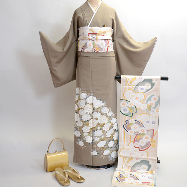 楽天市場】色留袖 着物 正絹 フルセット 家紋入れは別途￥6000 小物