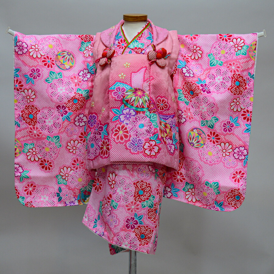 七五三 三歳 女児 被布着物フルセット 半衿伊達襟付き 花ひめ NO37018 楽天市場】七五三 三歳 女児 女の子 被布着物フルセット 被布に刺繍
