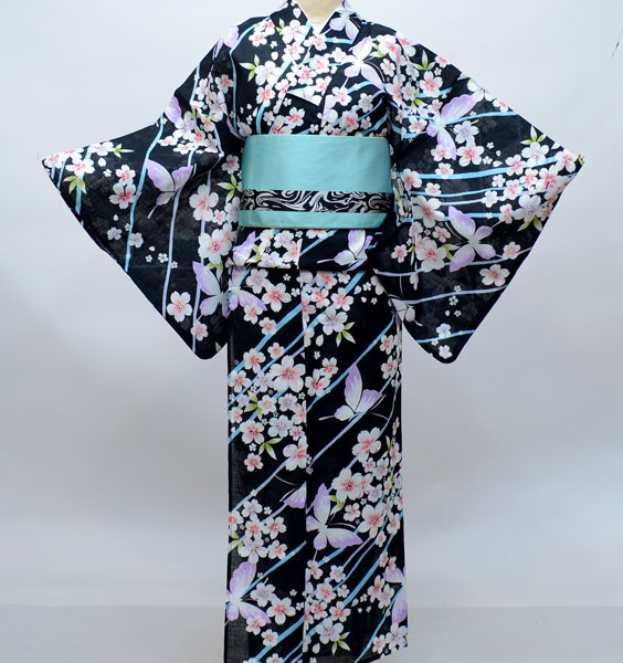 ［新品］LIP STAGEレディース浴衣花柄サイズ155cm〜168cm Amazon.co.jp: 浴衣 単品 仕立て上がり 女性用 綿100％ LIP