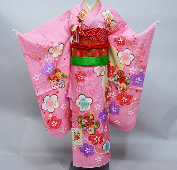 七五三7歳女の子　正絹着物、帯その他セット 楽天市場】七五三 七歳 七才 7歳 7才 女児 女の子 正絹 着物 フル