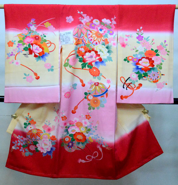 お宮参り 産着 お嬢さん 正絹 のしめ 墨付き 祝着 新品（株）安田屋 NO31892