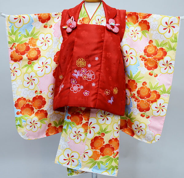 店品番 35027 七五三3歳3才三歳七五三三才三才女児女の子被布キッズファッション着物フルセット百花繚乱花ひめ祝着新品 株 安田屋r496331224 安田屋呉服店