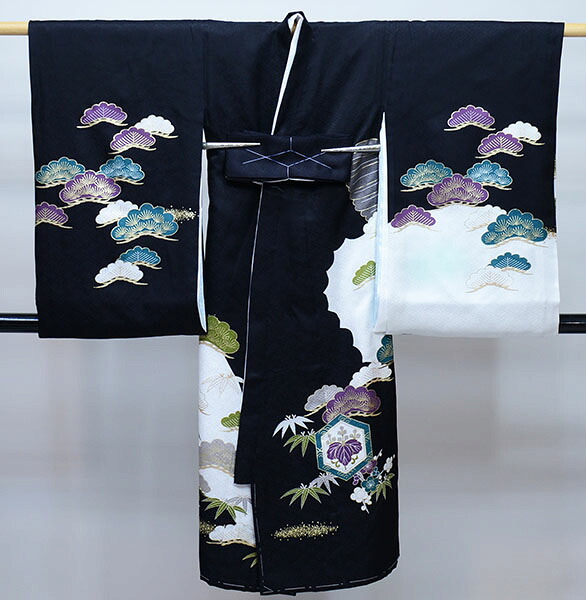 お宮参り 産着 のしめ 男児 男の子 正絹 綸子 豪華絢爛 金刺繍 祝着 鷹 黒地 一つ身 掛け着 熨斗目 新品 株 安田屋 J Gastrogavea Com Br