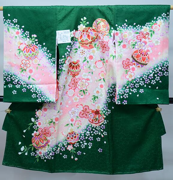 お宮参り産着 女児 女の子 正絹 のしめ 金刺繍 祝着 初着 豪華絢爛