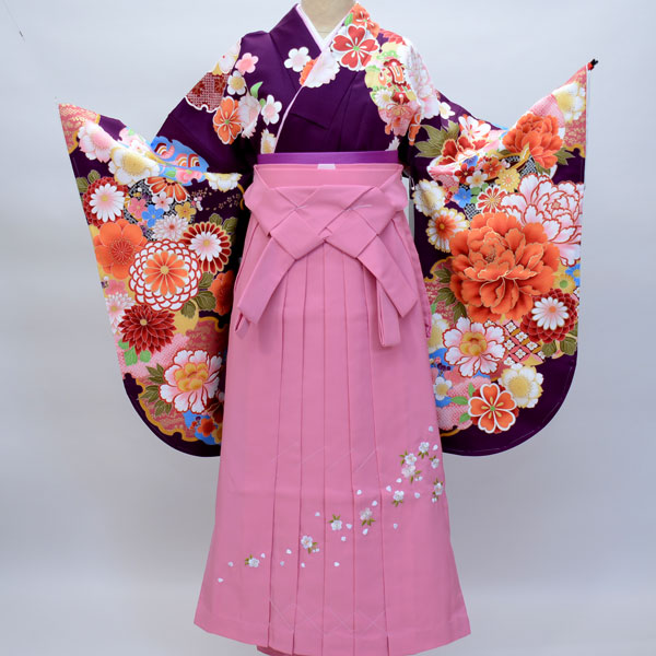 二尺袖 着物 袴フルセット From KYOTO 卒業式に 新品（株）安田屋 NO19758｜安田屋呉服店