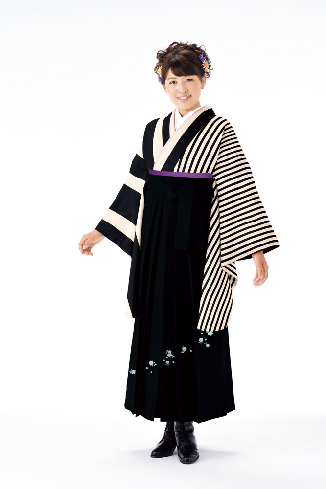 楽天市場】二尺袖着物袴フルセット 幾何学模様 着物生地は日本製 縫製 