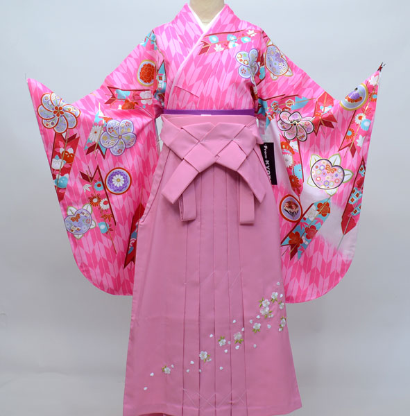 着物袴セット ジュニア用へ直し 135cm～143cm From KYOTO 新品（株）安田屋 NO26247-02｜安田屋呉服店