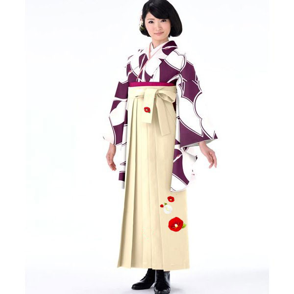 期間限定 着物袴セット ジュニア用へ直し 135～150cm 百花繚乱 NO16021 