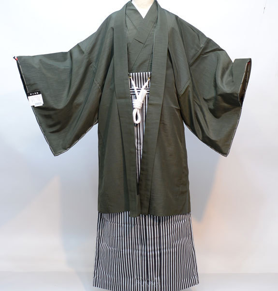 【楽天市場】羽織 袴セット 紋付 袷 黒地 男性用 Sサイズ 適合身長 