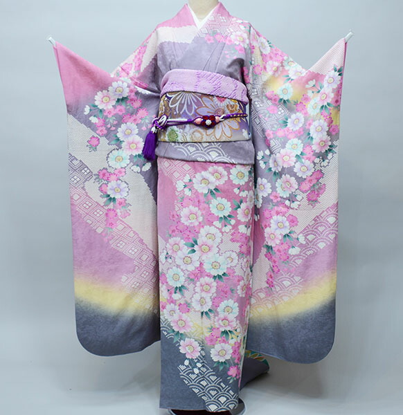 楽天市場】振袖 正絹 着物 単品 仕立て上がり 百花繚乱 ラメ 黒