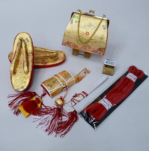 七五三　3歳用箱迫セット　雪輪金 七五三3歳用箱迫セット雪輪金