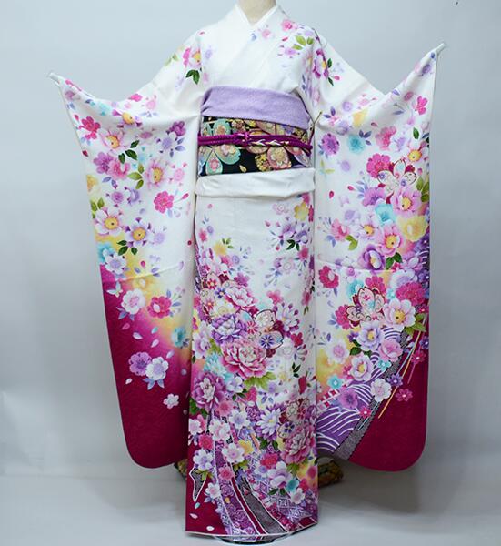 振袖 正絹 着物単品 仕立て上がり 百花繚乱 黄色 NO41474 楽天市場】振袖 正絹 着物 単品 仕立て上がり 百花繚乱 ラメ 黒