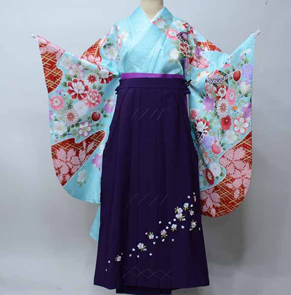 二尺袖 着物 単品 仕立て上がり 13歳用 ジュニア用 Lako Kura 水色 楽天市場】二尺袖 着物 単品 仕立て上がり 13歳用 ジュニア用