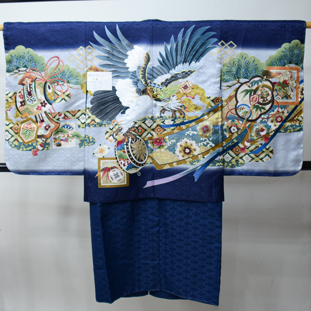 楽天市場】七五三 正絹 日本製 五歳 男児 紋付 羽織・着物・長襦袢の3