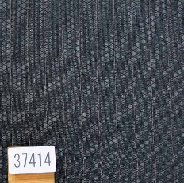 浴衣 綿麻先染 綿 Lサイズ 男性用 格子 グレー地 単品