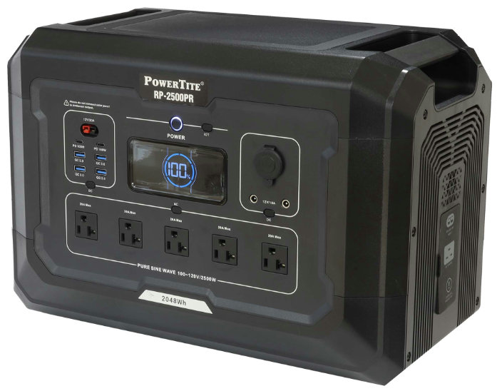 RP-2500PR：此れから舎・ハイパワーポータブルワット数 大静電容量 2048Wh 定格最終生産物 2100W・PowerTite【代引不可】【沖縄・離島・構成要素領域への送りとどける不可】