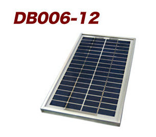 DB006-12：太陽電池パネル（ソーラーパネル）：電菱製-6W