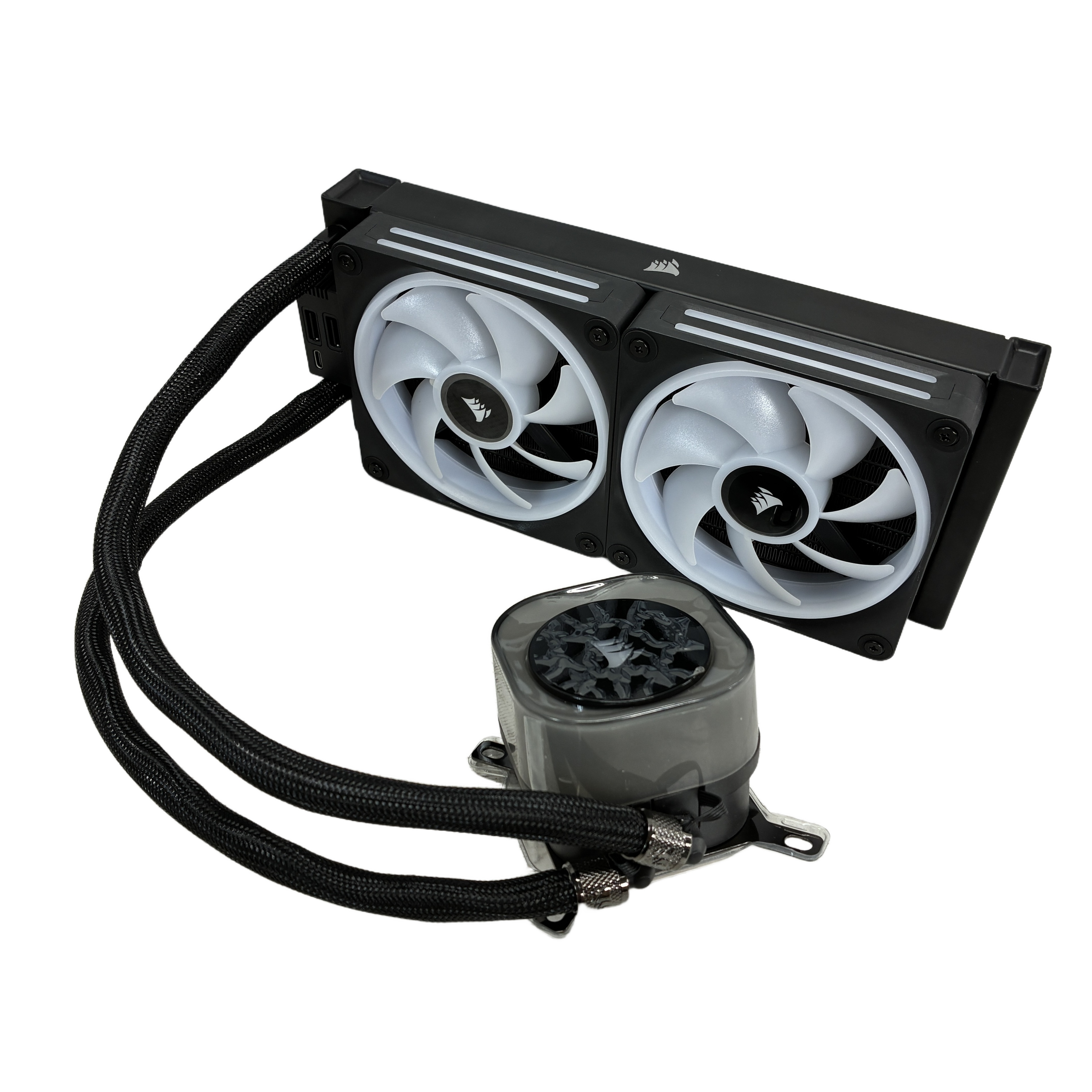 【中古】CORSAIR iCUE LINK H100i RGB 飾り気の無い水冷中央処理装置冷房装置 パソコン部分品 現況品 ジャンク  W11281930