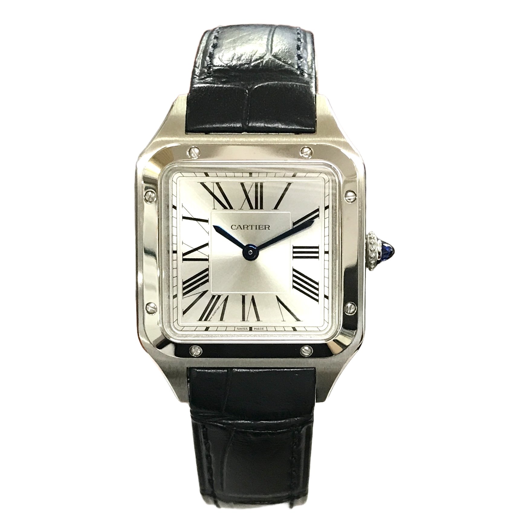 美品 【中古】 【鑑定済】カルティエ Cartier サントス デュモン SM WSSA0023 レディース メンズ 腕時計 クォーツ T11372256｜ReRe（安く買えるドットコム）