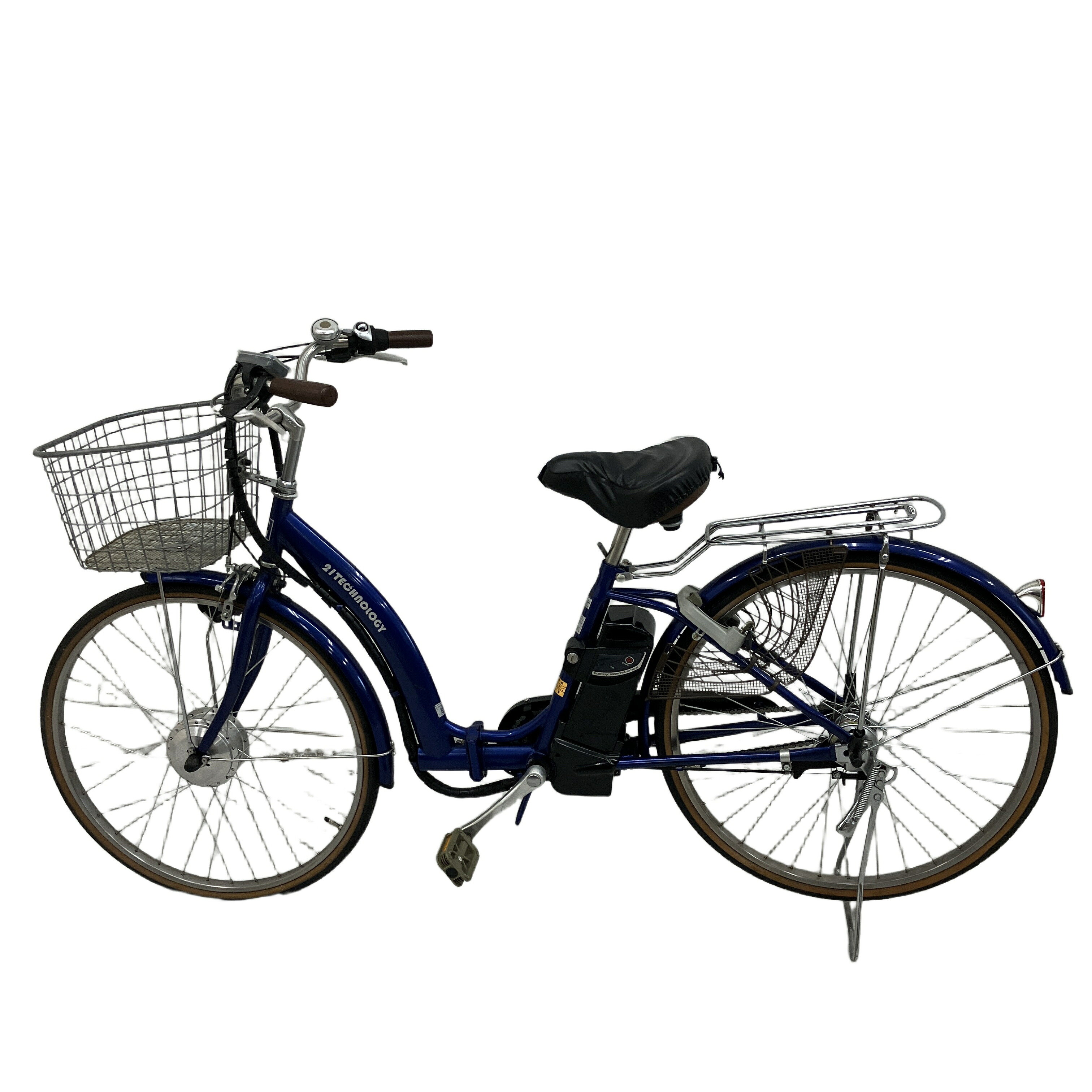 【中古】 21technology DA263 26in 電動助けること銀輪 通い 通学【大型】 O11312566