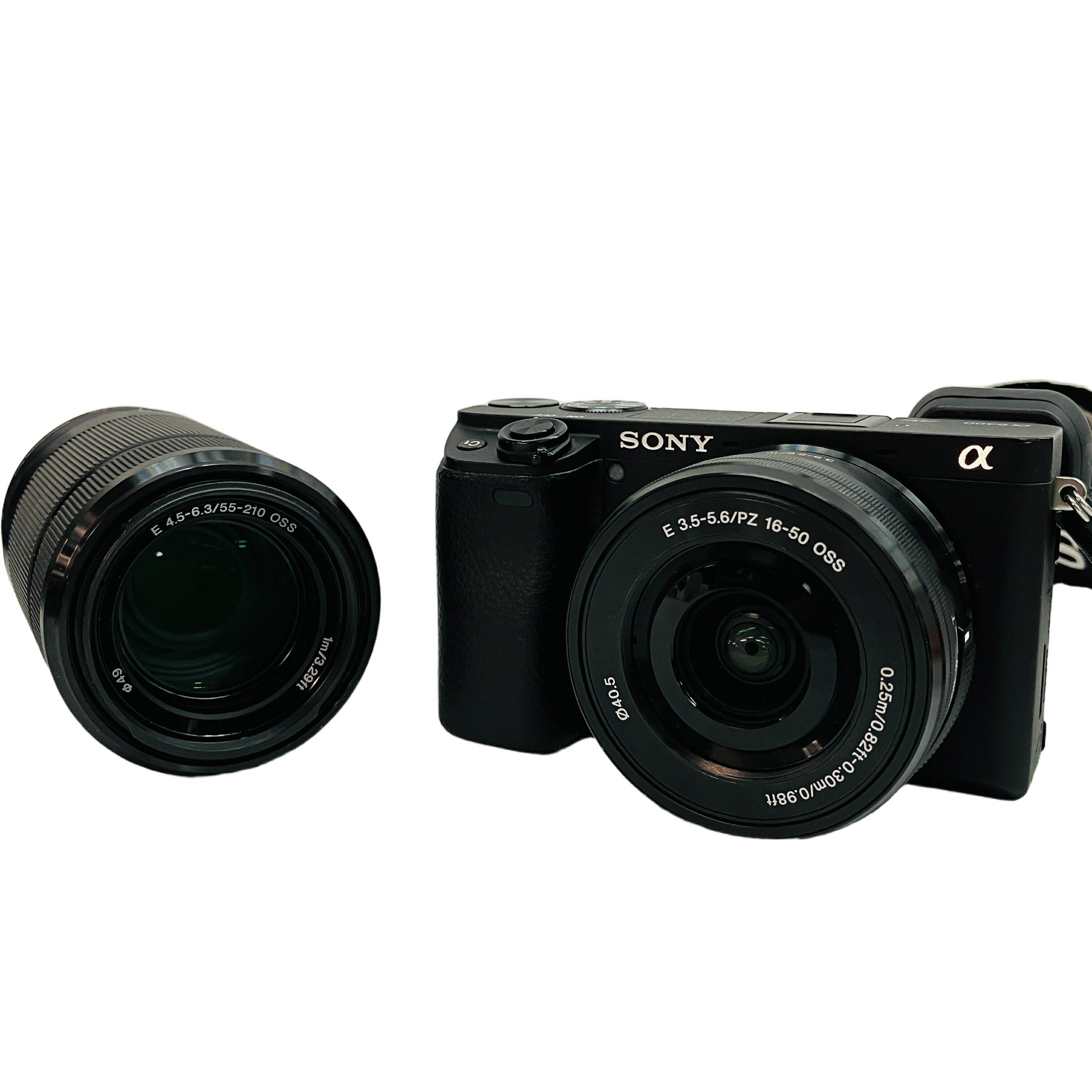 【中古】 Sony a6400 ILCE-6400 WWW715296 SELP1650 SEL55210 銀鏡受け答え 写真機 ダブルズームレンズキット ソニー 中古  C11285194