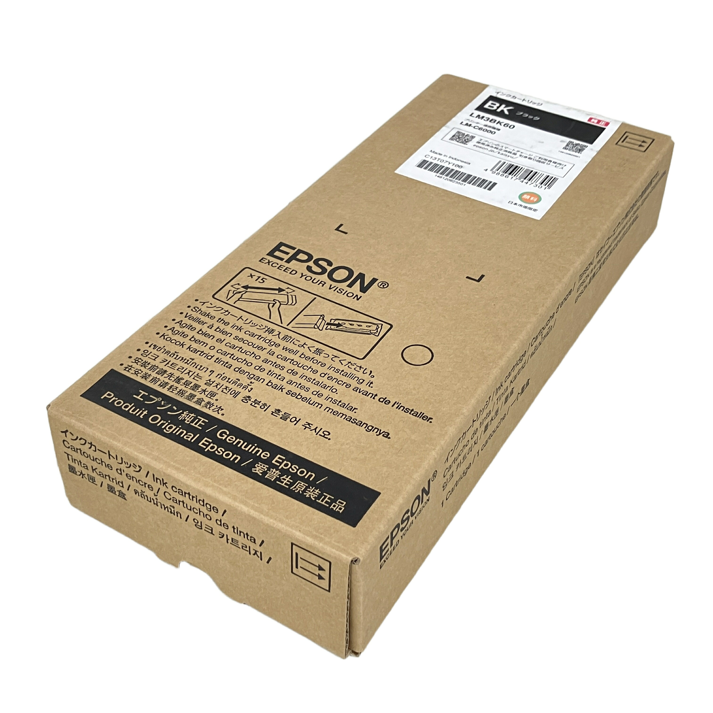未当て嵌める 【中古】 EPSON LM3BK60  インキ薬莢 エプソン   K11195475
