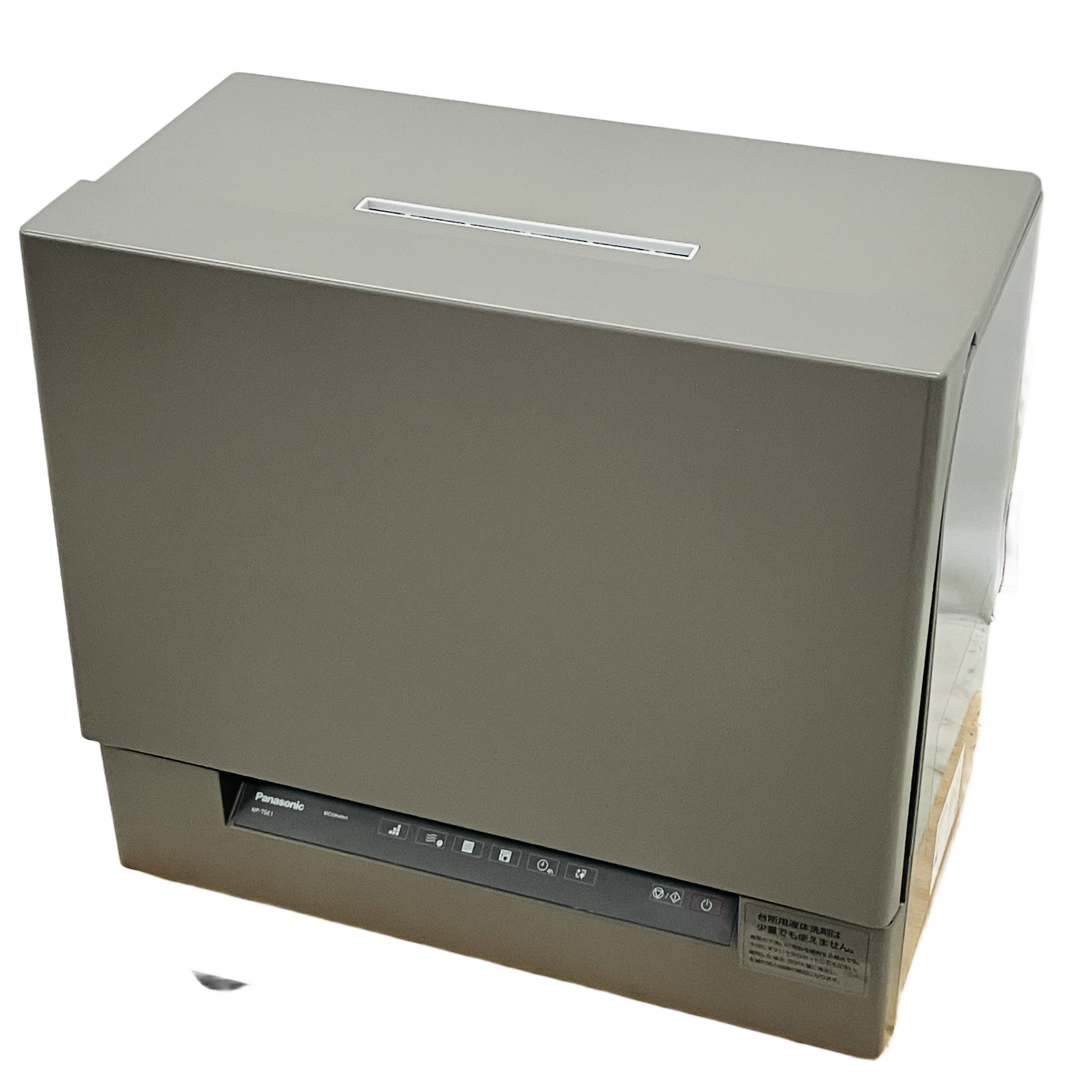 【中古】 Panasonic NP-TSK1-H 食器洗い乾燥機 スチールグレー スリムタイプ 食洗機 家電 パナソニック C11048253