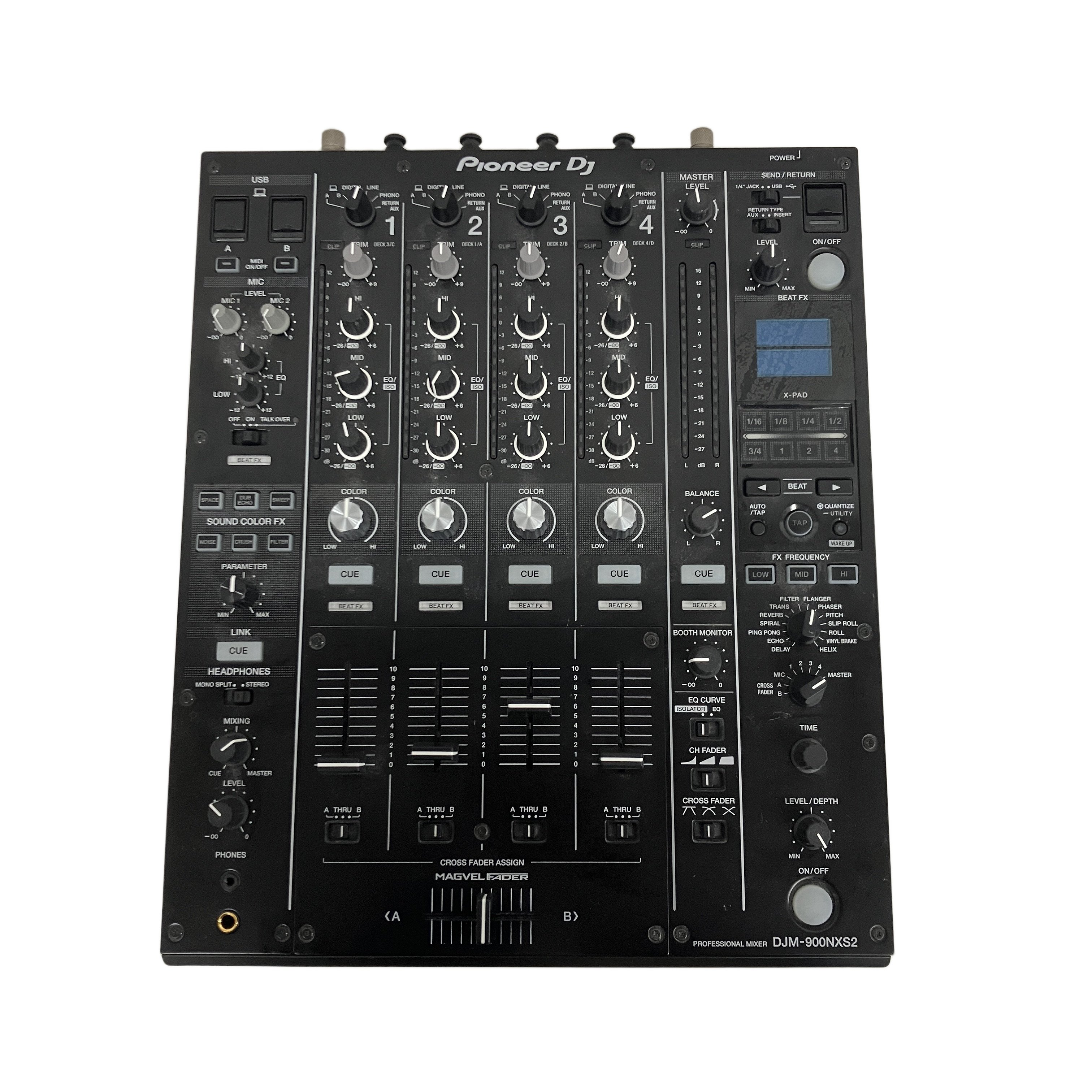 【中古】 PIONEER DJ DJM-900NXS2 DJミキサー 4ch パイオニア 音響機材 DJ機器 2017年製 良好 S11108287