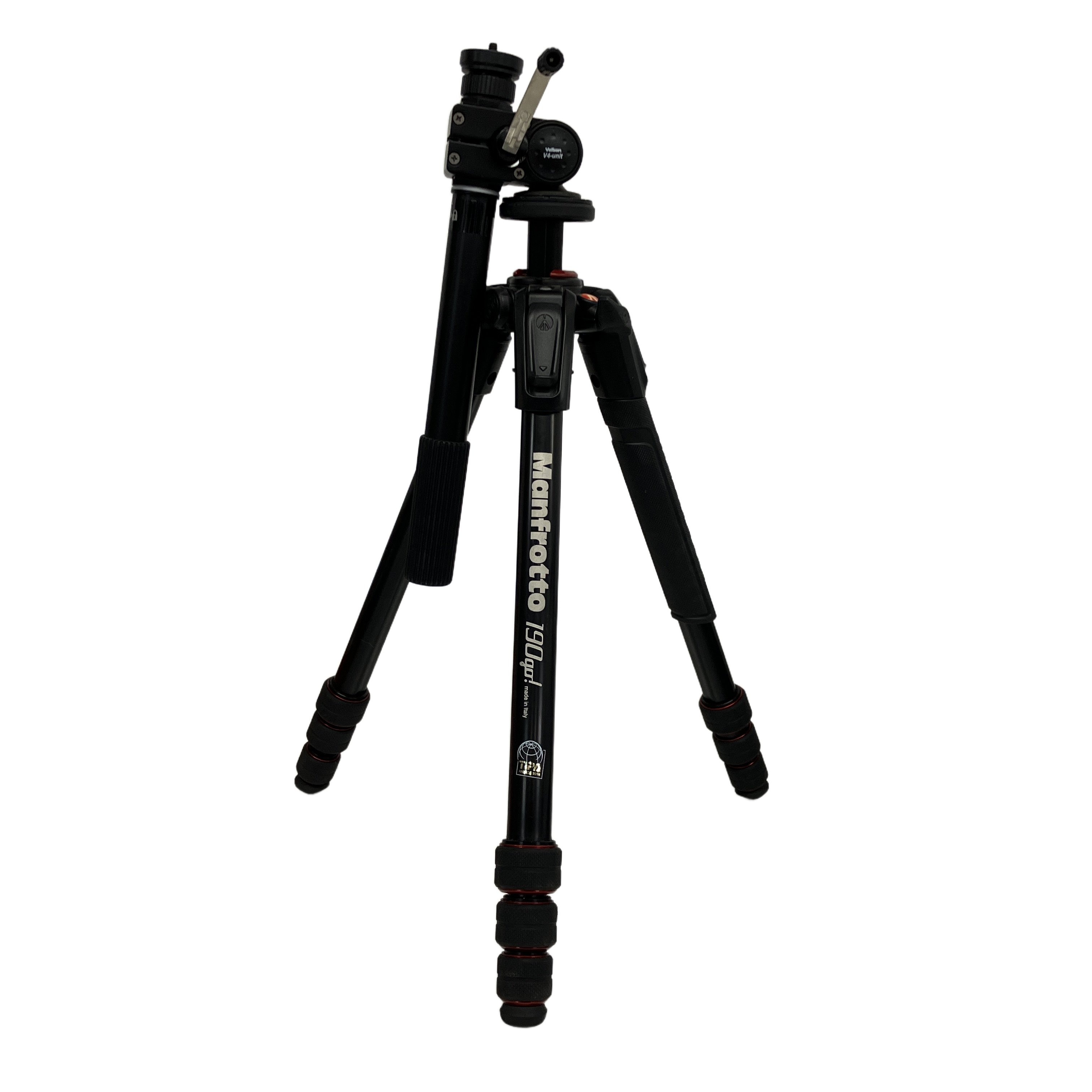【中古】 Manfrotto MT190GOA4 三脚 Velbon V4-unit セット マンフロット カメラ周辺機器 T11469006|ReRe(安く買えるドットコム)