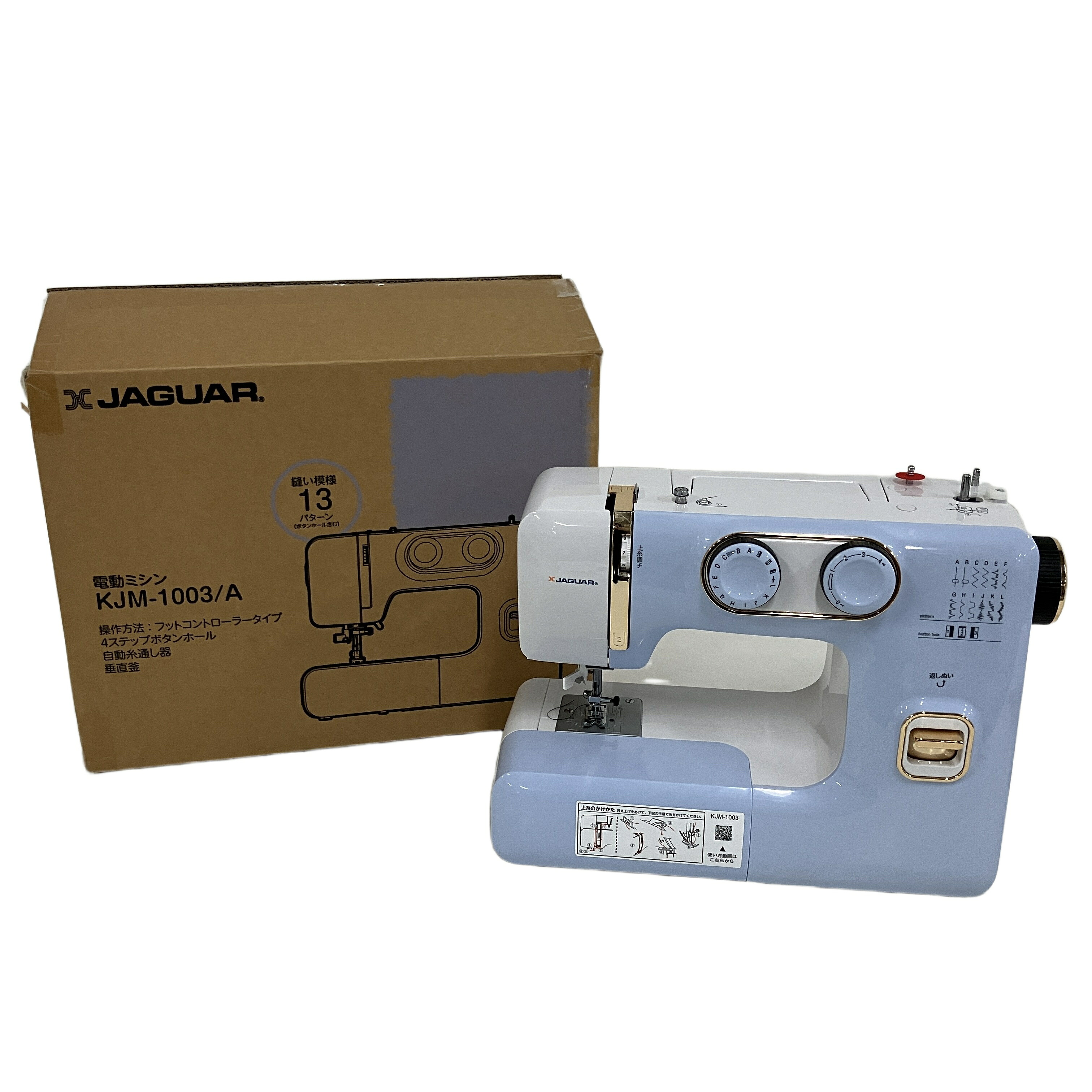 【中古】 JAGUAR KJM-1003/A 電動ミシン ジャガー 仕立てもの 家電 中古 思わしい  B11260012