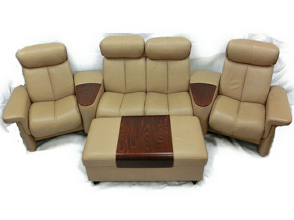 【楽天市場】【中古】 EKORNES エコーネス ストレスレス ホームシアター ソファ レジェンド ウェーブ 4人掛け 【大型