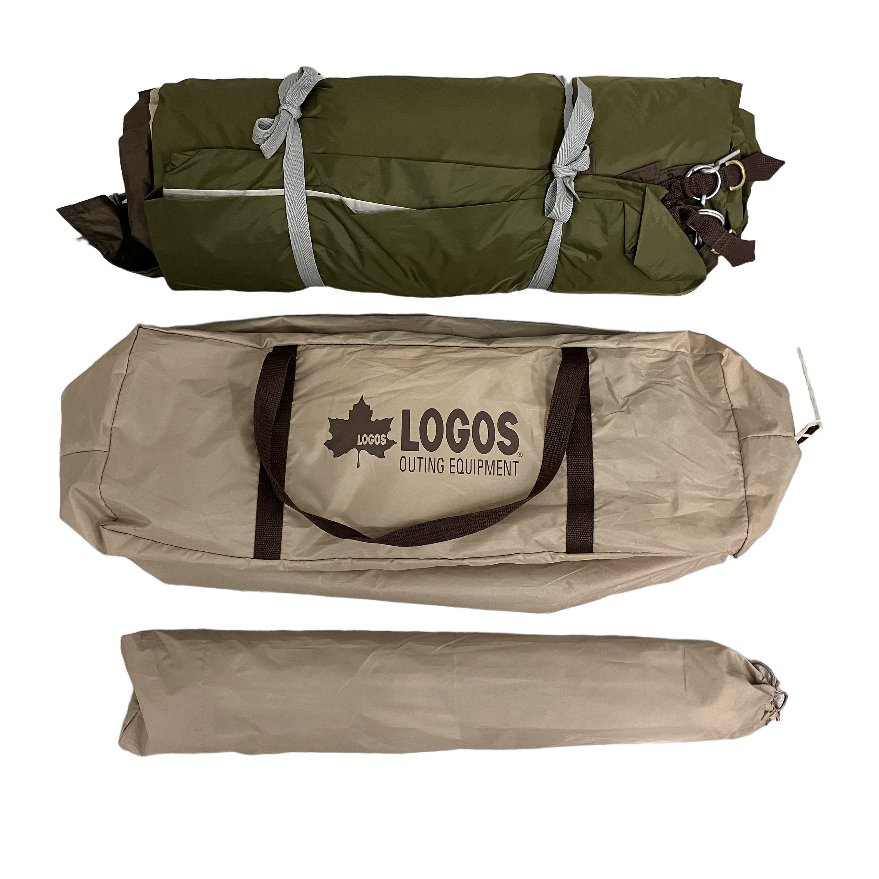 【中古】 LOGOS 71805574 Tradcanvas リビング DUO-BA  アウトドア 難民キャンプ 円蓋 2人用 ジャンク Y11324495