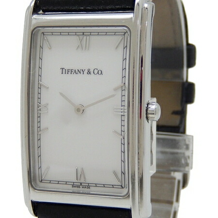 楽天市場 中古 Tiffany Amp Co ティファニー スクエア 腕時計 M241 メンズ クォーツ レザーベルト Y Rere 安く買えるドットコム