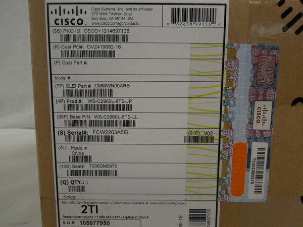 楽天市場 未使用 中古 Cisco Catalyst Ws C2960l 8ts Jp 8 ポート モデル S Rere 安く買えるドットコム